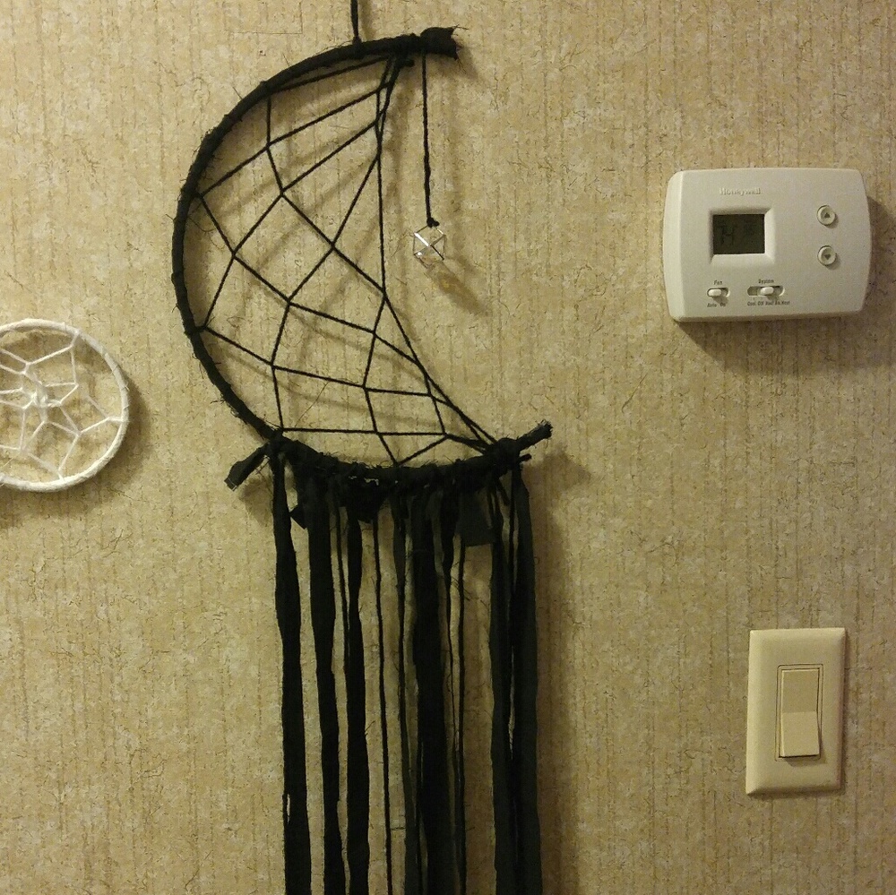 Black Half Moon Dreamcatcher